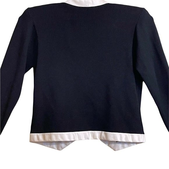 St John Neiman Marcus Women Formal Top 8 Satin Santana Knit Vintage Shoulder Pad - Picture 12 of 12